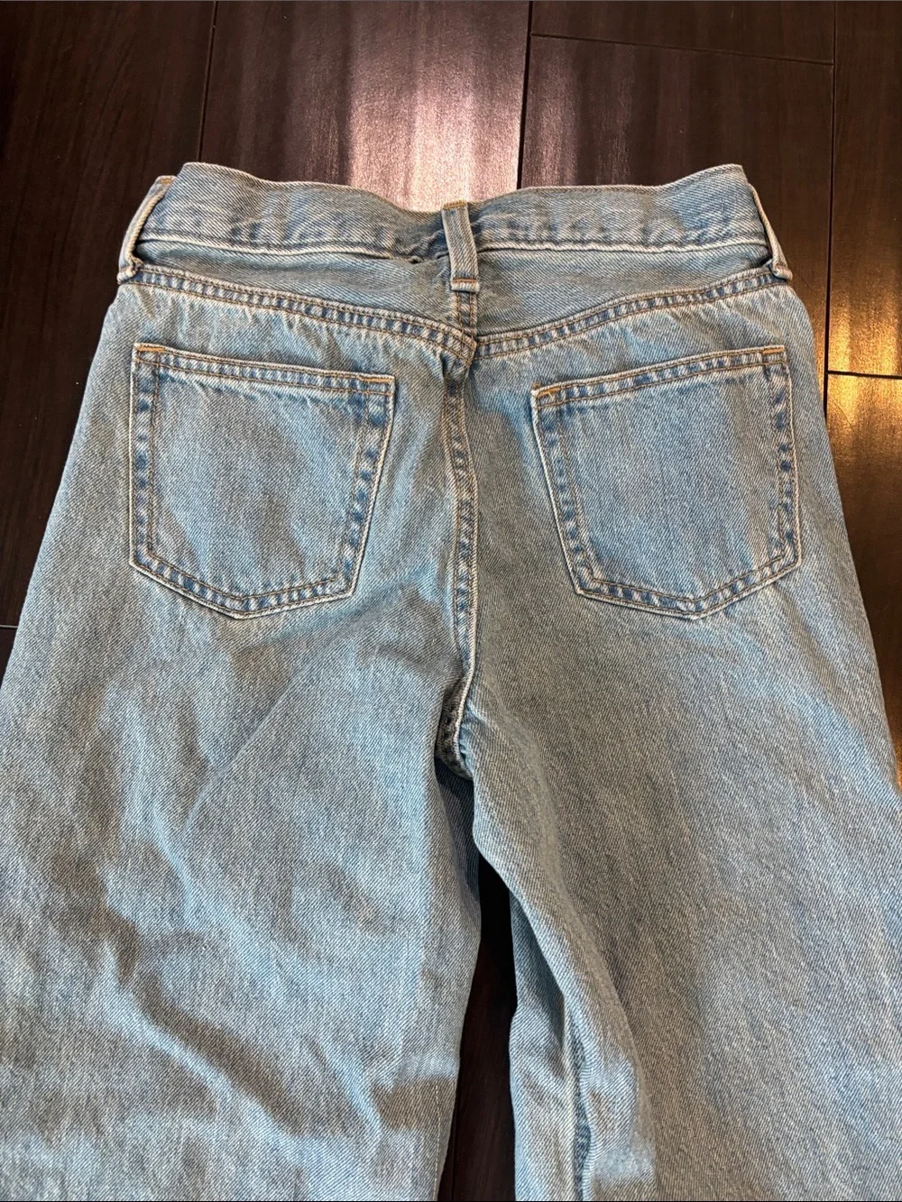 Old Navy Light Blue Super Baggy Adjustable Waist Boys Jeans Size 10
